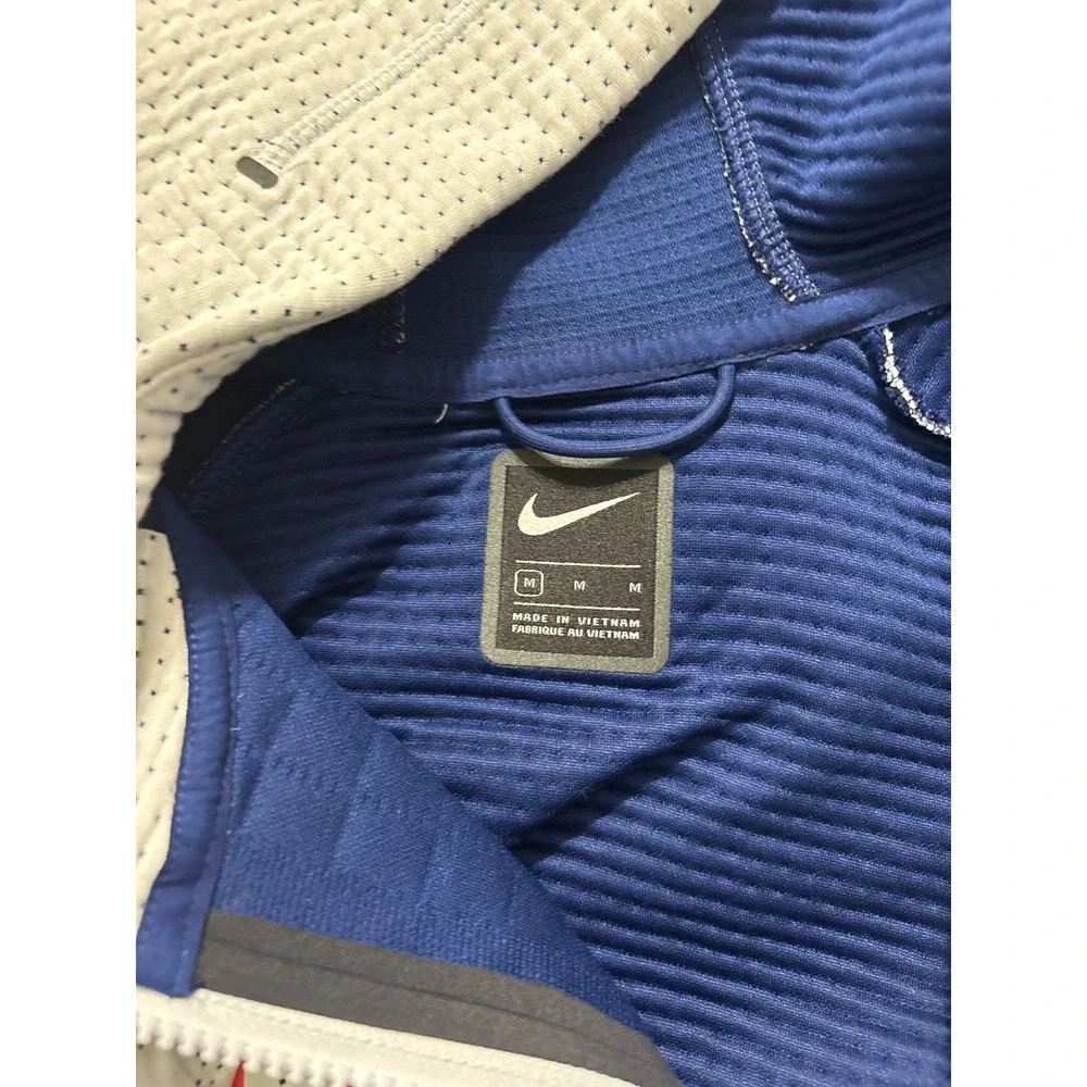 Nike Team USA Olympic Tech Knit Hoodie Jacket White Grey Cropped Mens Medium - Picture 7 of 10